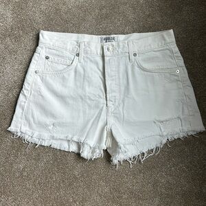 AGOLDE WHITE SHORTS